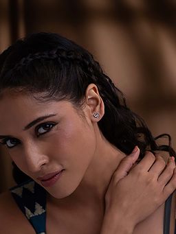 Shaya by CaratLane - Manmauji Stud Earrings in 925 Silver