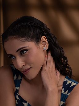 Shaya by CaratLane - Mauj Stud Earrings in 925 Silver
