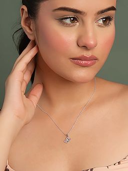 CLARA - Silver Platinum Plated Milania Butterfly Pendant with Chain for Women