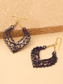 Lilly & Sparkle - Blue Contemporary Drop Earrings