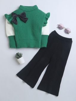 Hopscotch - Bow Applique Sweater and Pant