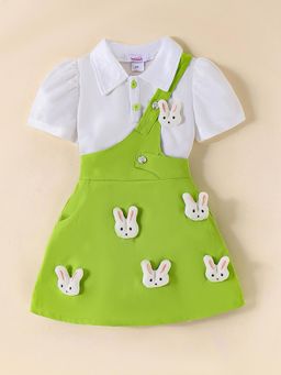 Hopscotch - Bunny Applique Blouse and Skirt