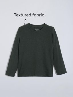 Hopscotch - Textured Cotton T-Shirt