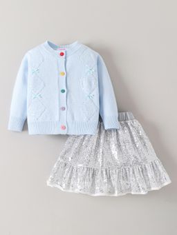 Hopscotch - Sequin Embellished Skirt Set