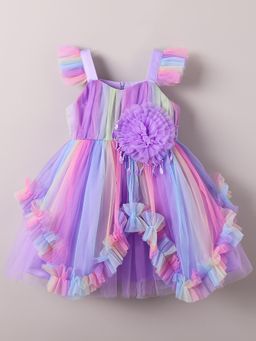Hopscotch - Ruffle Embellished Party Dress