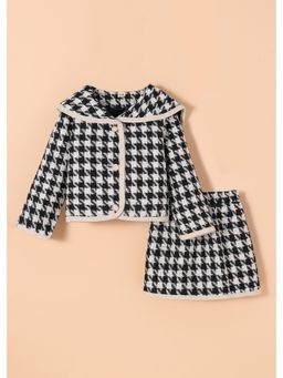 Hopscotch - Monochrome Houndstooth Skirt Set