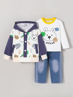 Hopscotch - Animal Applique Jeans Set