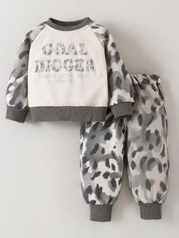 Hopscotch - Embossed Sweatshirt and Joggers