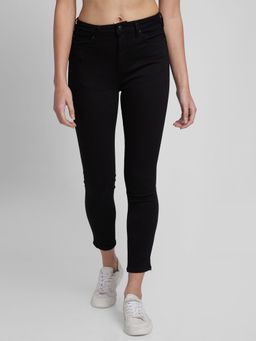 Spykar - Women Black Lycra Super Skinny Fit Ankle Length Jeans (alexa)