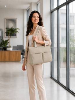 MOKOBARA - The Bliss Tote Bag With Detachable Strap - Beige