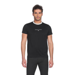 Arrow - Sports Men Black Crew Neck Solid T-shirt