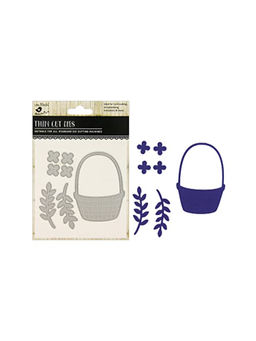 Little Birdie - Thin Cut Dies Flower Basket 7Pcs