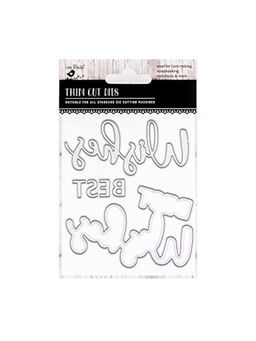 Little Birdie - Thin Cut Dies Best Wishes Best Design