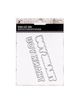 Little Birdie - Thin Cut Dies Thank You Design