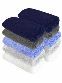 Heelium - Bamboo Face Towel - Soft, Absorbent & Odour Free Set of 10 (S)