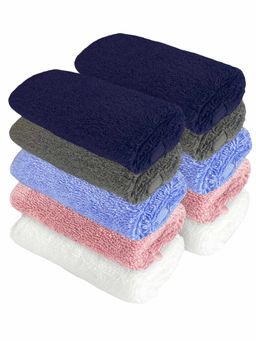Heelium - Bamboo Face Towel - Soft, Absorbent & Odour Free Set of 10 (S)