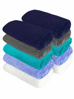 Heelium - Bamboo Face Towel - Soft, Absorbent & Odour Free Set of 10 (S)