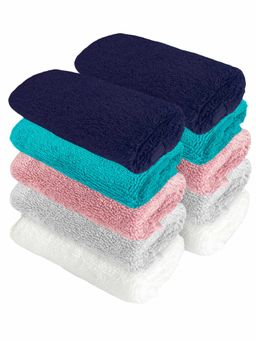 Heelium - Bamboo Face Towel - Soft, Absorbent & Odour Free Set of 10 (S)