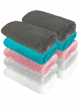 Heelium - Bamboo Face Towel - Soft, Absorbent & Odour Free Set of 10 (S)