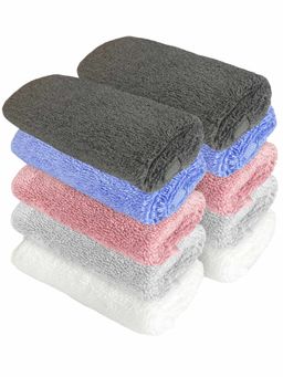 Heelium - Bamboo Face Towel - Soft, Absorbent & Odour Free Set of 10 (S)