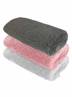 Heelium - Bamboo Face Towel - Soft, Absorbent & Odour Free Set of 3 (S)