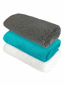 Heelium - Bamboo Face Towel - Soft, Absorbent & Odour Free Set of 3 (S)