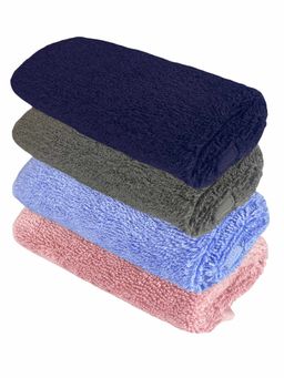 Heelium - Bamboo Face Towel - Soft, Absorbent & Odour Free Set of 4 (S)
