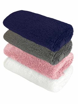 Heelium - Bamboo Face Towel - Soft, Absorbent & Odour Free Set of 4 (S)