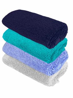 Heelium - Bamboo Face Towel - Soft, Absorbent & Odour Free Set of 4 (S)