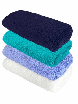 Heelium - Bamboo Face Towel - Soft, Absorbent & Odour Free Set of 4 (S)