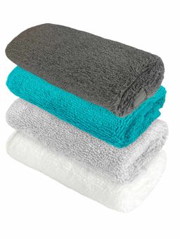 Heelium - Bamboo Face Towel - Soft, Absorbent & Odour Free Set of 4 (S)