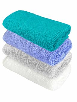 Heelium - Bamboo Face Towel - Soft, Absorbent & Odour Free Set of 4 (S)