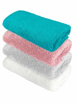 Heelium - Bamboo Face Towel - Soft, Absorbent & Odour Free Set of 4 (S)