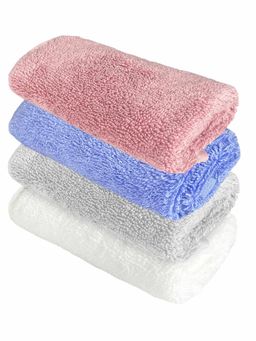 Heelium - Bamboo Face Towel - Soft, Absorbent & Odour Free Set of 4 (S)