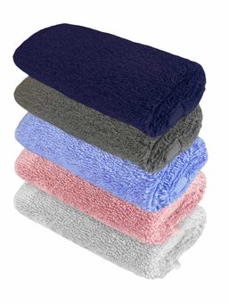 Heelium - Bamboo Face Towel - Soft, Absorbent & Odour Free Set of 5 (S)