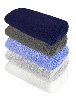 Heelium - Bamboo Face Towel - Soft, Absorbent & Odour Free Set of 5 (S)