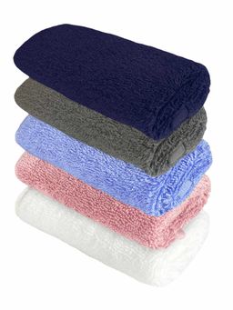 Heelium - Bamboo Face Towel - Soft, Absorbent & Odour Free Set of 5 (S)
