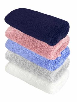 Heelium - Bamboo Face Towel - Soft, Absorbent & Odour Free Set of 5 (S)
