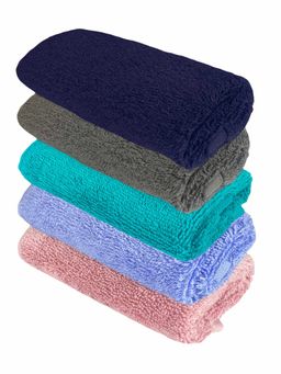 Heelium - Bamboo Face Towel - Soft, Absorbent & Odour Free Set of 5 (S)
