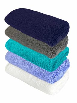 Heelium - Bamboo Face Towel - Soft, Absorbent & Odour Free Set of 5 (S)