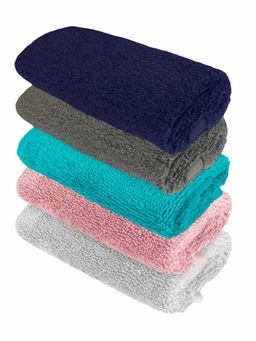 Heelium - Bamboo Face Towel - Soft, Absorbent & Odour Free Set of 5 (S)