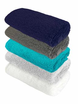 Heelium - Bamboo Face Towel - Soft, Absorbent & Odour Free Set of 5 (S)