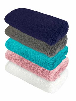 Heelium - Bamboo Face Towel - Soft, Absorbent & Odour Free Set of 5 (S)