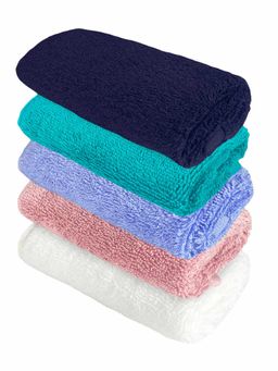 Heelium - Bamboo Face Towel - Soft, Absorbent & Odour Free Set of 5 (S)