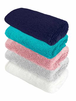 Heelium - Bamboo Face Towel - Soft, Absorbent & Odour Free Set of 5 (S)