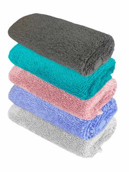 Heelium - Bamboo Face Towel - Soft, Absorbent & Odour Free Set of 5 (S)