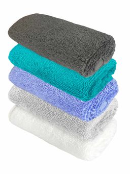 Heelium - Bamboo Face Towel - Soft, Absorbent & Odour Free Set of 5 (S)