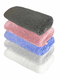 Heelium - Bamboo Face Towel - Soft, Absorbent & Odour Free Set of 5 (S)