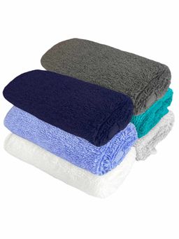 Heelium - Bamboo Face Towel - Soft, Absorbent & Odour Free Set of 6 (S)