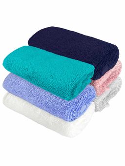 Heelium - Bamboo Face Towel - Soft, Absorbent & Odour Free Set of 6 (S)